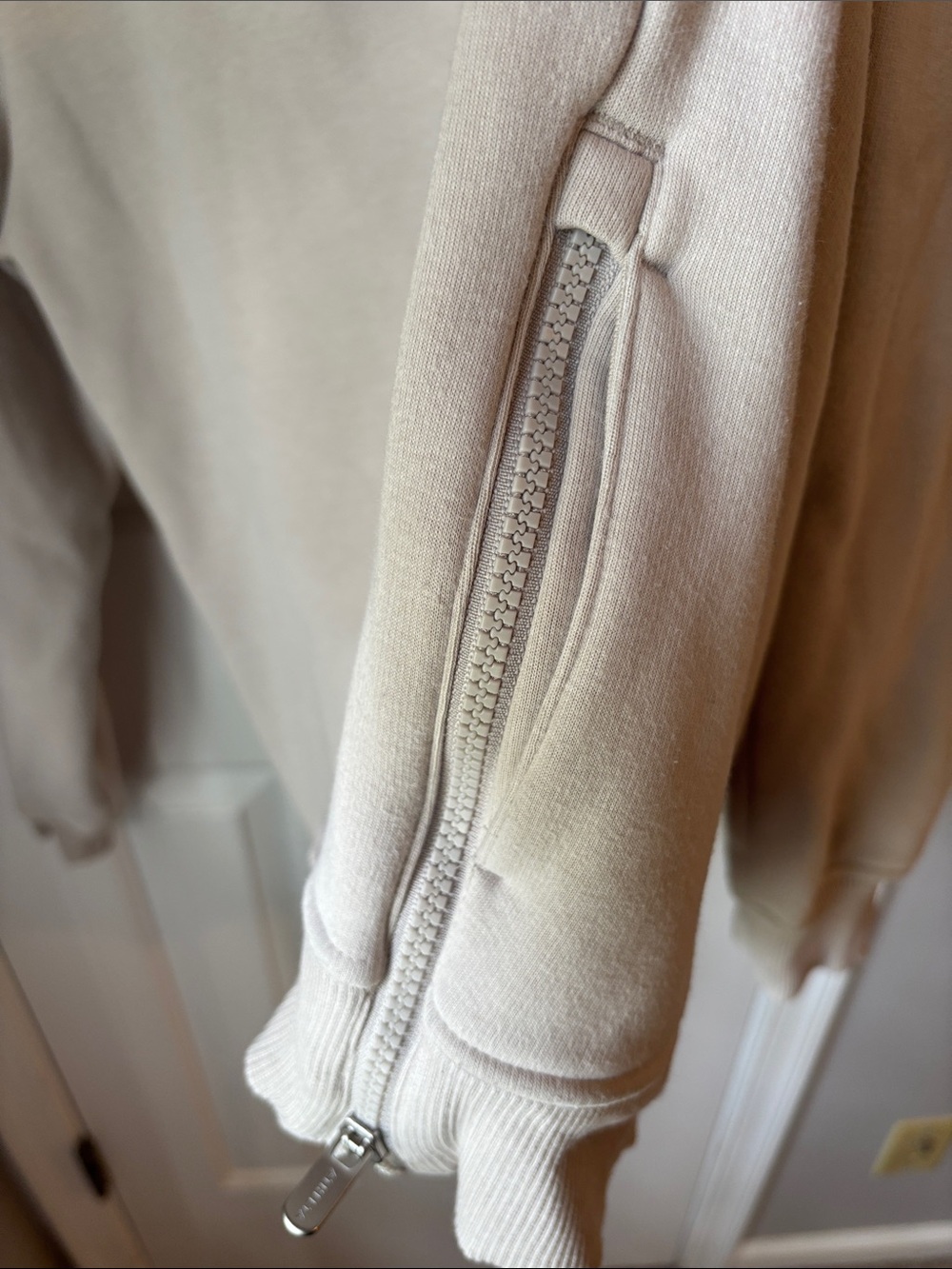 Athleta Cream Cozy Karma Half-Zip Pullover Sweatshirt - Picture 6 of 9